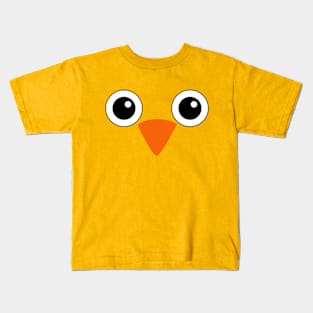 Cute Chick Face Baby Chicken Chick Easter Costume Kids T-Shirt